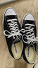 匡威（Converse）官方All Star经典帆布男女低帮休闲运动鞋黑色101001 101001/黑色 44.5 实拍图