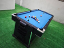 SZX成人标准4合1游戏桌 家庭商用台球乒乓球冰球黑8式室内球厅娱乐桌 7尺4合1-213*111*81cm-黑桌+蓝布 实拍图