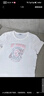 betu百图女装夏季纯棉舒适圆领短袖T恤时髦涂鸦T恤女2103T63 白色 S 实拍图