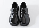 罗蒙男童皮鞋黑色软底英伦风学生演出鞋儿童表演大童西装单鞋 黑色 30 实拍图