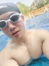 李宁LI-NING泳镜防水防雾男女高清游泳眼镜平光游泳镜LNJT224-6极光白 实拍图