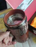 每束七夕情人节礼物紫砂保温杯男士喝水泡茶杯父亲生日礼物送爸爸男友 红色磨砂手柄杯【礼盒装】 420ml 实拍图