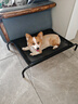 逸乐宠狗床狗狗行军床狗窝四季通用夏季清凉狗床冬天保暖狗垫子可拆洗 宠物床【金属架+网面】 网面尺寸75.5*58*15cm建议50斤内 实拍图