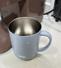 膳魔师（THERMOS）新款日本膳魔师保温杯咖啡杯办公室马克杯男女泡茶水杯子JDG 灰蓝色450ml 实拍图
