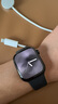 Apple/苹果 Watch Series 10 智能手表GPS款42毫米亮黑色铝金属表壳黑色运动型表带M/L MX1P3CH/B 实拍图