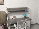 尋巧（SPERMEK）电脑桌书桌书柜组合家用台式卧室学生学习写字桌简约办公桌子 【桌椅组合】欧文莱灰色140CM 实拍图