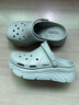 斯凯奇（Skechers）洞洞鞋夏季厚底沙滩凉鞋女外穿高级感包头踩屎感多巴胺泡泡鞋 灰色/GRY 36 尺码偏大，建议选小一码 实拍图