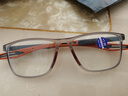 鹏境时尚老花眼镜防蓝光运动防滑男女通用轻柔耐磨便携老花眼镜 茶橘色 150度建议50-54岁 实拍图