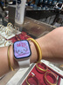 Apple/苹果 Watch Series 10 智能手表GPS款42毫米玫瑰金色铝金属表壳淡桃粉色运动型表带S/M MX1R3CH/B 实拍图