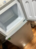 奥克斯小冰箱家用小型迷你冷藏冷冻两用出租房宿舍用节能省电寝室办公室电冰箱 【升级净化去味】56A176DW银【节能省电】 实拍图