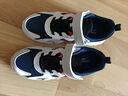 鸿星尔克（ERKE）童鞋中性大小童休闲鞋大网孔透气运动鞋尔克白/藏深蓝37 实拍图