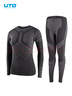 悠途（UTO）滑雪压缩速干衣女款功能内衣排汗户外运动跑步保暖套装 黑灰色 M  实拍图