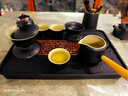 宅轻松 黑陶家用功夫茶具家用茶壶茶盘会客送礼侧把整套茶具17件套 实拍图