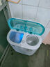 小鸭迷你洗衣机 半自动双缸桶洗衣机 母婴儿童宝宝洗衣机小型 2.5KG T蓝基础款【蓝光+240W功率+塑料内筒】 实拍图