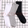 宝盖丁袜子男秋冬纯色棉袜中筒新疆棉防臭运动白色加厚潮街头篮球袜 长款：3白+2黑 5双 均码 实拍图