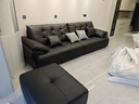 风尚田园劳伦斯云朵真皮沙发大小户型直排头层牛皮轻奢新款咖啡色客厅沙发 3.0米 加厚头层真皮+45D高弹海绵 实拍图