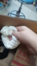 新款奶油泡芙大肠发圈女简约复古褶皱头花头绳丸子头皮筋气质发饰 黑色+米白2个 实拍图
