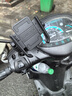 MOTOWOLF摩多狼摩托车手机支架带充电防水铝合金电动车踏板车手机防震支架 黑色/镜座款（全铝合金） 实拍图