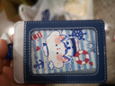 优和（UHOO）皮质竖式证件卡套学生饭卡校园卡门禁卡公交卡套工作牌证可爱饰品挂包 水手小狗蓝色 7166 实拍图