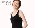 金三塔背心女100%桑蚕丝亲肤舒适基础背心8YZF4B510 黑色  L 实拍图