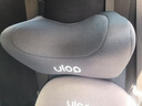 优乐博（ULOP）德国儿童安全座椅增高垫3-12岁大童车载小孩汽车用便携式安全椅 芬兰灰【头枕款+isofix硬接口】 实拍图
