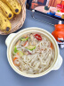 必品阁什锦蛤蜊海鲜面318g 冷冻半预制面条 营养早餐面速食 实拍图