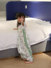 威尔贝鲁（WELLBER）婴儿睡袋1-3岁儿童前2后2竹棉纱布分腿睡衣宝宝春夏 林间熊猫2XL 实拍图