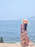 夏雨瑶油画度假吊带连衣裙夏季不规则气质长裙A显瘦氛围感胖mm大码200斤 【两件套 露背】露背裙+内搭裙 L 【建议100-130斤】 实拍图