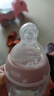 NUK德国NUK新生儿宽口径玻璃奶瓶120/240ml仿母乳防胀气奶瓶 粉色雨滴 240ml 3-6月 实拍图