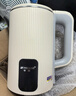 半球（PESKOE） 电水壶 304不锈钢电热水壶 1.8升家用电壶大容量 双层防烫烧水壶 开水壶 黄加白 实拍图