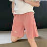 浪莎家居裤女五分短裤夏季冰丝薄款休闲运动裤可外穿宽松睡裤 粉色 L 实拍图