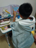 睡眠博士小学生午睡毯 A类午睡毯 自带大兜帽可收纳遮光毯子 140*85cm 实拍图