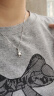唯一（Winy）999纯银莫桑钻四叶草项链生日礼物女士吊坠送女朋友老婆首饰品 实拍图