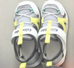 基诺浦（ginoble）学步鞋25年夏季男女宝宝舒适透气凉鞋沙滩鞋GW1741浅灰/亮白 实拍图