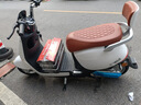 立马电动摩托车MINI 80公里长续航1200W电机60V20Ah铅酸电池外卖家用舒适出行电动车 梦幻白 实拍图