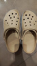 卡骆驰crocs洞洞鞋贝雅卡骆班轻便耐磨一脚蹬休闲鞋|205089 冬日白/彩色-1LI 41 /42(260mm) 实拍图