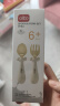 albo婴儿训练勺PPSU宝宝学吃饭叉子弯头勺子喂辅食勺儿童餐具套装 实拍图