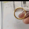 周六福（ZLF）  黄金戒指男女款足金999简约沙面素戒至简 计价 13号-1.75g 实拍图
