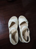 天美意一字带凉鞋/拖鞋商场同款时尚舒适平底女鞋新款 凉鞋款-米白 39 实拍图