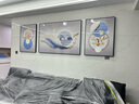 诗六艺家饰客厅装饰画北欧现代简约沙发背景墙挂画三联画大气轻奢壁画晶瓷画 前程似锦（铝合金外框） 镶钻画左右60*80+中间120*80亮面 实拍图