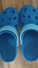 酷趣（Coqui）儿童洞洞鞋男童女童轻质排沙两穿休闲拖鞋大童星空蓝34-35 CQ8537 实拍图
