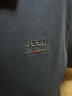 吉普（JEEP）短袖t恤男宽松翻领夏季新款纯色棉质商务休闲男士半袖体恤上衣 蓝色 XL(建议145-160斤) 实拍图