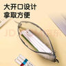 得力（deli）学生笔袋透明尼龙网纱可带入考场 多功能学生铅笔袋文具收纳袋 加大容量中高考考研适用 黑色 实拍图