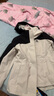 骆驼（CAMEL）冲锋衣防风三合一可拆两件套登山服120-1X暖白/幻影黑,女L 实拍图