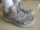斯凯奇男鞋夏季2026新款软底网面鞋轻便透气跑步鞋减震休闲鞋运动鞋男 灰橘色-GYOR /建议拍大半码 41 实拍图