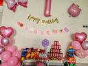 多美忆生日场景布置女孩生日气球儿童道具氛围装饰快乐桌飘装扮粉色套餐 实拍图