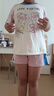 浪莎睡衣女夏天两件套装大码短袖短裤薄款纯棉家居服 软萌小熊 L  实拍图