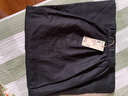 无印良品（MUJI）女式 汉麻棉轻便长裙 长半身裙女裙子 25年夏季女装 BE1VBC5S 黑色 XL （165/74A） 实拍图