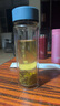 富光男女士双层玻璃杯 高硼硅玻璃304茶隔水杯子 带茶隔泡茶杯400ml 实拍图