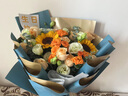 艾斯维娜毕业季鲜花速递向日葵混搭花束生日礼物全国同城配送 向日葵香槟韩式花束 实拍图